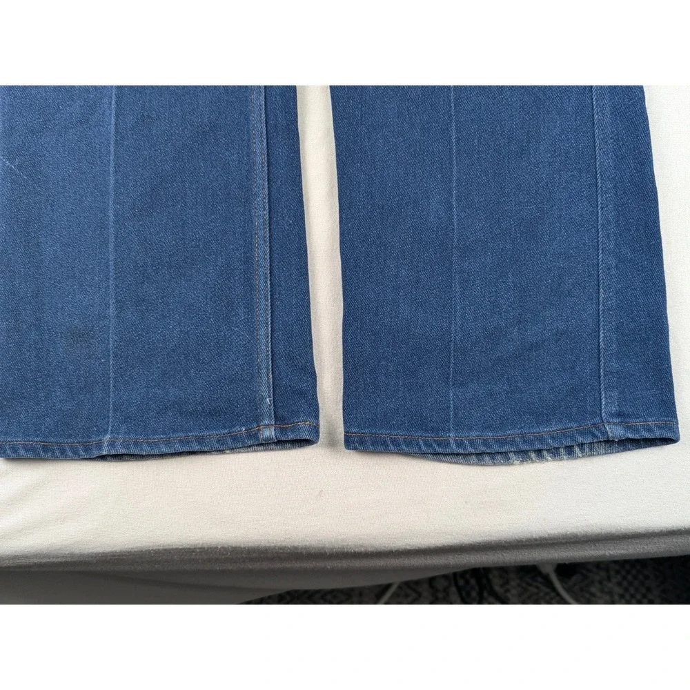 Vintage Levis 517 Orange Tab Mens 42x30 Blue Bootcut Jeans Made in USA 0396